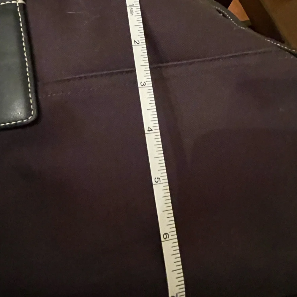 Coach leather and canvas small overnight bag